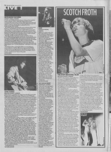Live Reviews including The Soup Dragons/Blur at Brixton Academy, 5th January 1991
