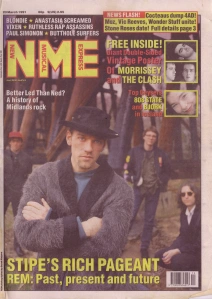 REM on the cover of NME, 23rd March 1991